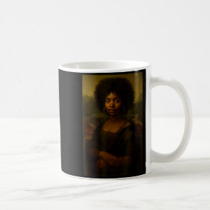 Zwarte Mona Lisa Afro Afrikaans Amerikaanse Melani Koffiemok