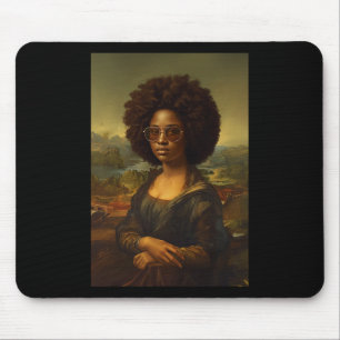 Zwarte Mona Lisa Afro-Amerikaanse zwarte geschiede Muismat