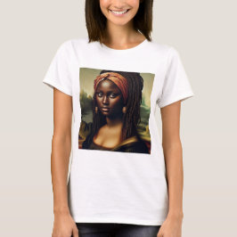 Zwarte Mona Lisa: een moderne heroverweging T-shirt