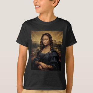 Zwarte Mona Lisa Zwarte Geschiedenis Afrikaanse Ko T-shirt