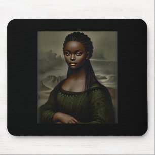 Zwarte Mona Lisa Zwarte Geschiedenis Maand Afro-Am Muismat