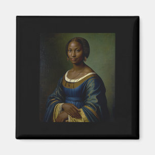 Zwarte Mona Lisa Zwarte Geschiedenis Maand Vrouw Z Magneet