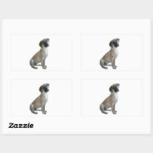 Zwarte Mond Cur #1 Rechthoekige Sticker (Vel)