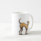 Zwarte Mond Cur Hond Mok (Voorkant rechts)