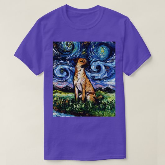 Zwarte Mond Cur Night T-shirt (Design voorkant)