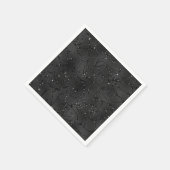 Zwarte monochromatische achtergrond van glitterij servet (Hoek)