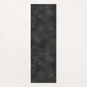 Zwarte monochromatische achtergrond van glitterij yogamat (Voorkant)