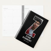 Zwarte Monogram Eerste Letter 'Z' Foto Planner (Display)