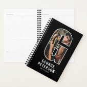 Zwarte Monogram Initiaal 'G' Foto Planner (Display)