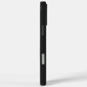 Zwarte Monogram Initiaal Moderne Minimalist Case-Mate iPhone Case (Achterkant / Rechts)