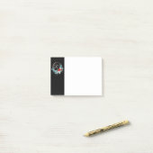 Zwarte Monogram Krans Kerst Post-it Notities 4x3 Post-it® Notes (Op bureau)