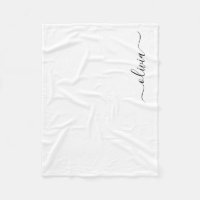 Zwarte Monogram Naam Modern