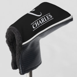 Zwarte Monogram Putter Head Hoes Golfheadcover