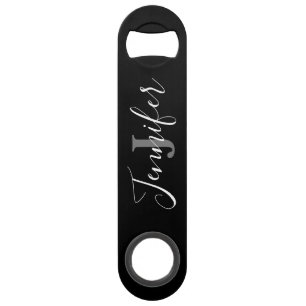 Zwarte Monogram Stijlvolle Flesopener voor Snel Ge Speed Flessenopener