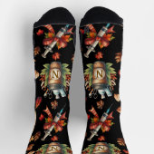 Zwarte Monogram Verpleegster Herfst Essentials Cre Sokken (Top)