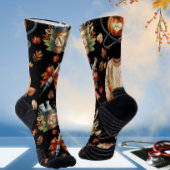 Zwarte Monogram Verpleegster Herfst Essentials Cre Sokken