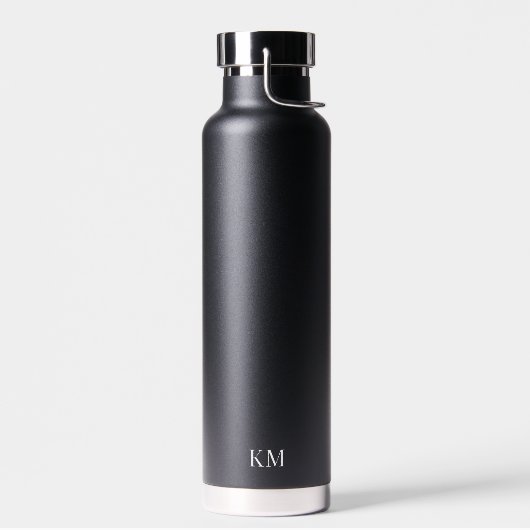 Zwarte Monogram Waterfles (Links)