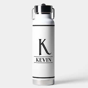 Zwarte Monogram  Waterfles