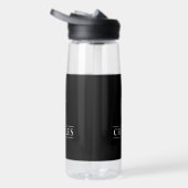 Zwarte Monogram Waterfles (Rechts)