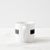 Zwarte Monogrammen Espresso Kop (Achterkant)