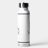 Zwarte Monogrammen Waterfles (Links)