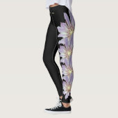 Zwarte Montana Bitterroot Staatsbloem Leggings (Links)