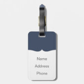 Zwarte Monte's laatste RAID Bagagelabel (Achterkant verticaal)