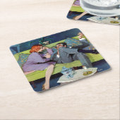 Zwarte Monte's laatste RAID Kartonnen Onderzetters (Schuin)