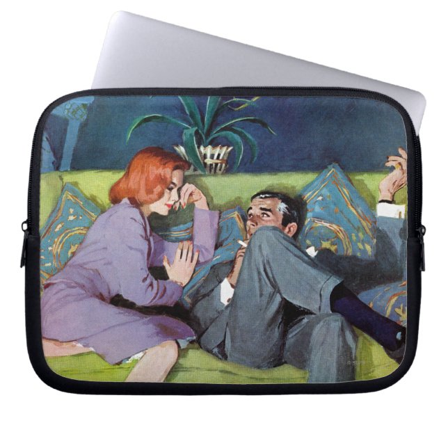 Zwarte Monte's laatste RAID Laptop Sleeve (Voorkant)