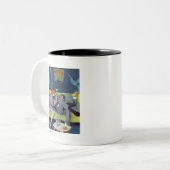 Zwarte Monte's laatste RAID Tweekleurige Koffiemok (Voorkant links)