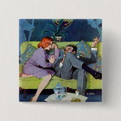 Zwarte Monte's laatste RAID Vierkante Button 5,1 Cm (Voorkant)