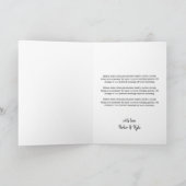 Zwarte mooie Arch Weddenschap Foto's Liefde & Beda Bedankkaart (Binnen)