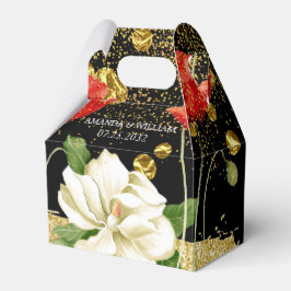 Zwarte mooie Rosy Gold Wedding Favor Box Bedankdoosjes