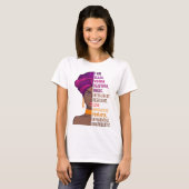 Zwarte mooie vrouw trots ik ben zwarte vrouw Beaut T-shirt (Voorkant volledig)