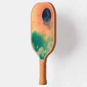 ZWARTE MOON EN GROENE CLOUDS PICKLEBALL PADDLE (Links)