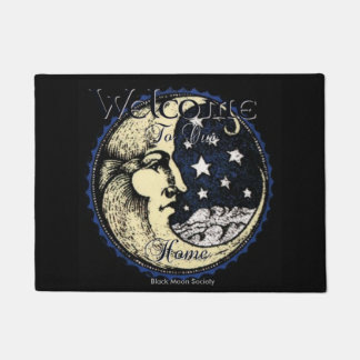 Zwarte Moon Society Doormat Deurmat