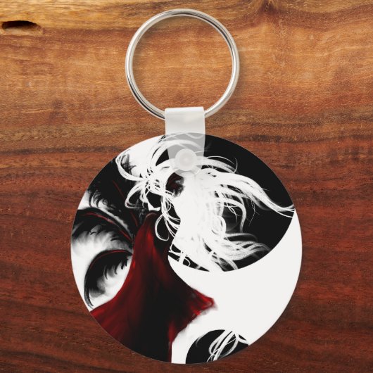 Zwarte moonen: sleutelhanger (Voorkant)