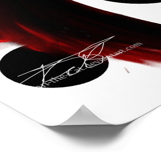 Zwarte moons poster (Hoek)