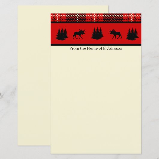 Zwarte Moose Red Pset (Voorkant / Achterkant)