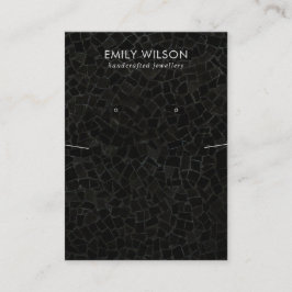 ZWARTE MOSAISCHE TEXTURE-KETTING VOOR HET ONDERZOE VISITEKAARTJE