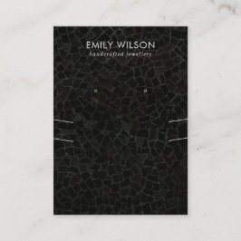 ZWARTE MOSAISCHE TEXTURE-KETTING VOOR HET ONDERZOE VISITEKAARTJE