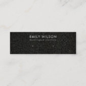 ZWARTE MOSAISCHE TEXTURE STUD EARRING DISPLAY-KAAR MINI VISITEKAARTJE (Voorkant)