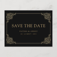 zwarte  moslim bewaart de datumbekendmaking