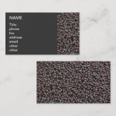 Zwarte mosterd visitekaartje (Voorkant / Achterkant)