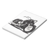 Zwarte motor notitieblok (Linkerzijde)