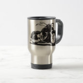 Zwarte motor reisbeker (Voorkant rechts)