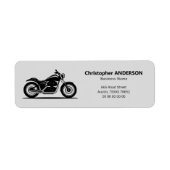 Zwarte Motor Retouradreslabel Etiket (Voorkant)