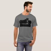 Zwarte motor t-shirt (Voorkant volledig)