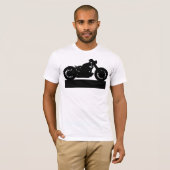 Zwarte motor t-shirt (Voorkant volledig)