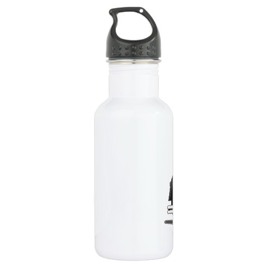 Zwarte motor waterfles  (Achterkant)